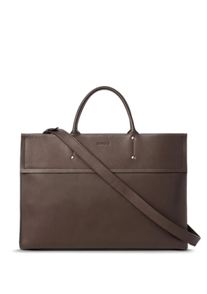 Shinola leather laptop bag - Brown
