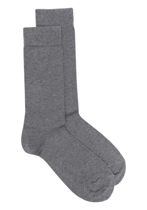 Sunspel logo-print socks - Grey