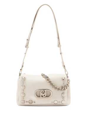 LIU JO LaPuffy medium bead shoulder bag - White