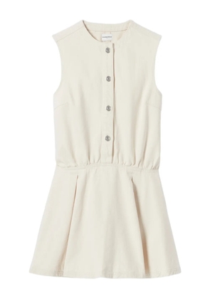 Claudie Pierlot buttoned pleated dress - Neutrals