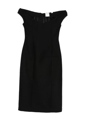 CALVIN KLEIN COLLECTION v-neck sleeveless dress - Black