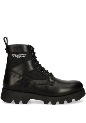 Karl Lagerfeld KL11164 leather boots - Black