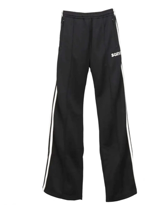 SAINT MXXXXXX logo-embroidered track pants - Black