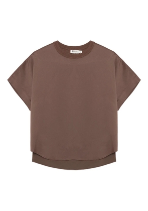 Simkhai Addy round-neck blouse - Brown