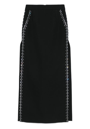 Rabanne rhinestone-embellished maxi skirt - Black