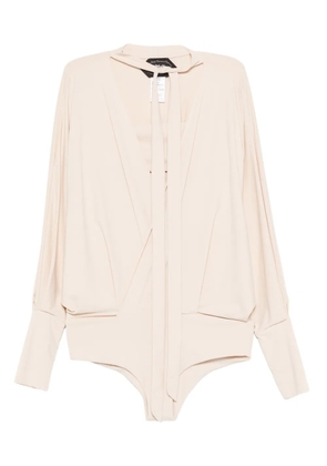 Taller Marmo tie-neck swimsuit - Neutrals