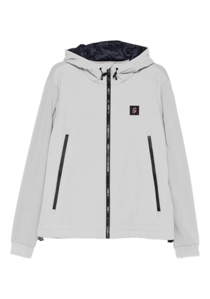LIU JO hooded zip-up jacket - Grey