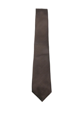 Canali dotted tie - Brown