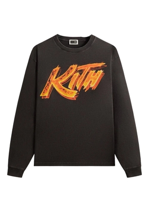 KITH flame graphic sweatshirt - Black