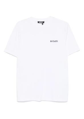 ROTATE BIRGER CHRISTENSEN logo-embroidered T-shirt - White