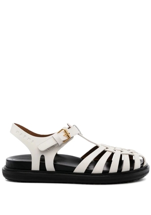 Marni strappy flat sandals - White