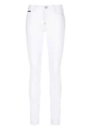 Philipp Plein high-rise skinny-cut jeans - White