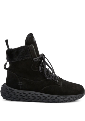 Giuseppe Zanotti Urchin lace-up shearling sneakers - Black