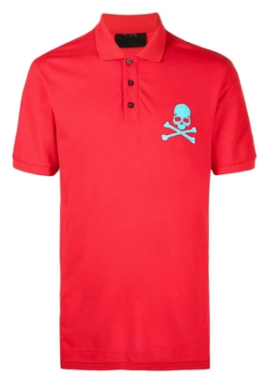 Philipp Plein short sleeve polo shirt - Red