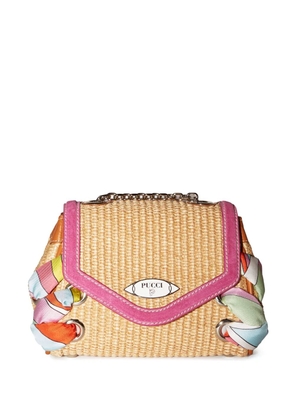 PUCCI Tressage logo-plaque bag - Neutrals