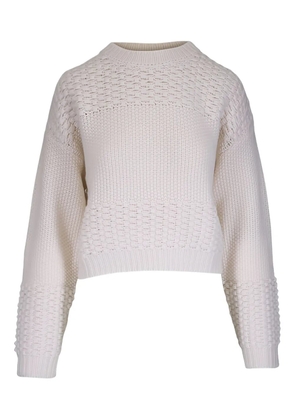 Lisa Yang Signe textured crew-neck sweater - Neutrals