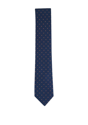 Canali geometric-pattern tie - Blue