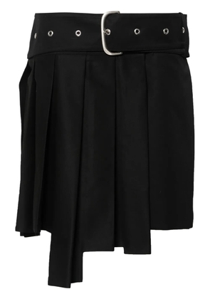 Off-White wraparound pleated mini skirt - Black