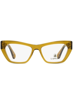 Lanvin rectangle-frame glasses - Yellow