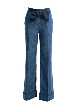 Valentino Garavani bow-detail jeans - Blue
