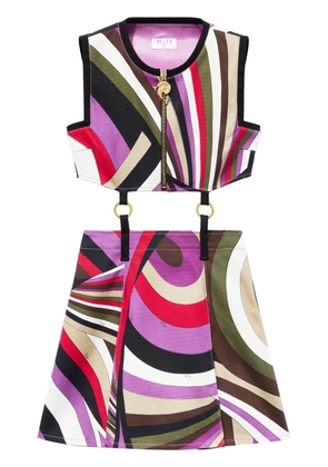 PUCCI Iride-print mini dress - Purple