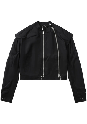HELIOT EMIL zip-detail bomber jacket - Black