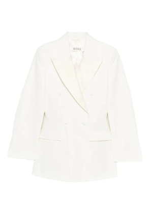 Róhe hourglass tuxedo blazer - White