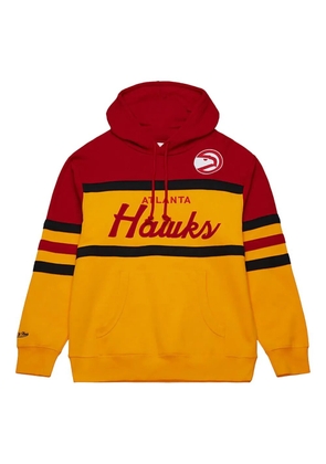 Mitchell & Ness x Atlanta Hawks Head Coach striped hoodie - Yellow