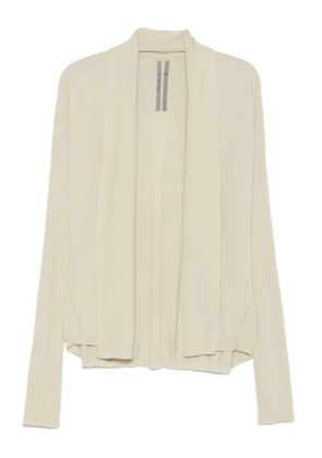 Rick Owens ribbed open-front cardigan - Neutrals