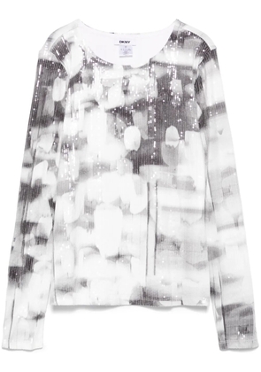 DKNY sequinned T-shirt - Grey
