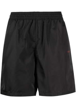 Off-White Diag-print swim shorts - Black