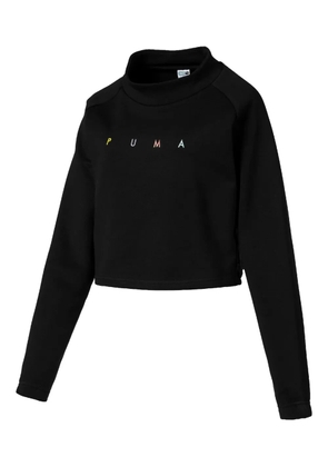 PUMA cropped cat sweater - Black