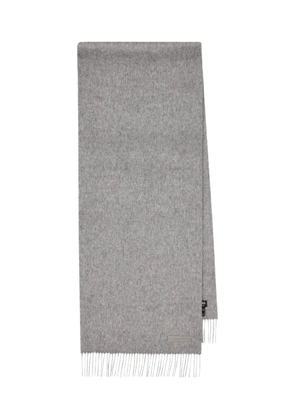 Zegna fringed cashmere scarf - Grey