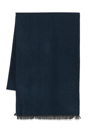 REMUS UOMO logo-patch scarf - Blue