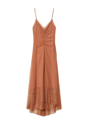 TWINSET point d'esprit maxi dress - Brown