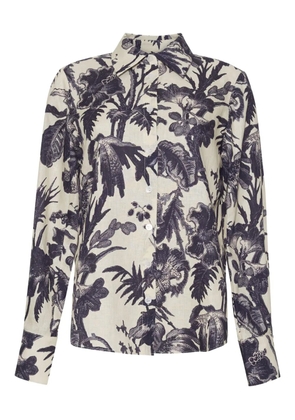 Cara Cara Perfect floral shirt - White