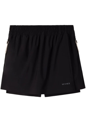 Sunnei elastic mini skort - Black