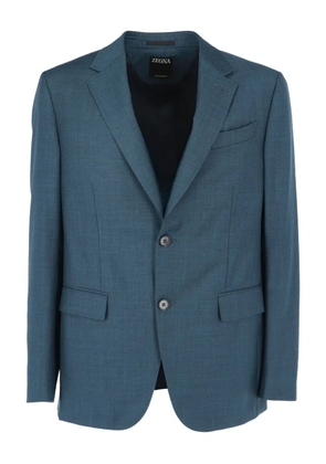 Zegna button-fastening long-sleeves suit - Blue