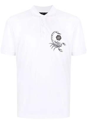 Philipp Plein short sleeve polo shirt - White