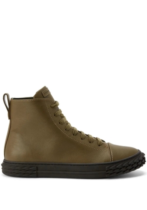 Giuseppe Zanotti Ecoblabber lace-up high-top sneakers - Green
