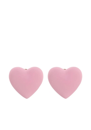 Moschino heart-shaped earrings - Gold