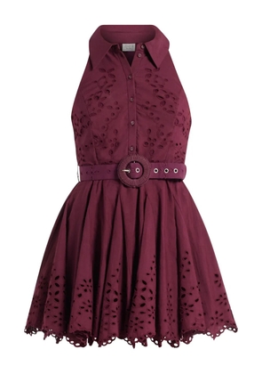 Hemant And Nandita Mahi belted mini dress - Purple