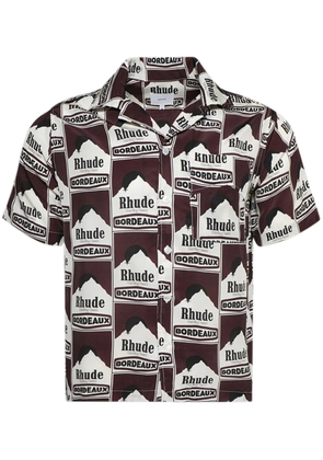 RHUDE Moonlight Bordeaux shirt - Brown