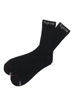 Supreme x Hanes Crew socks (pack of four) - Black