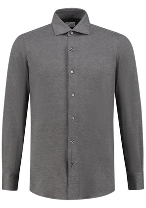 Finamore 1925 Napoli long-sleeved cotton-blend shirt - Grey