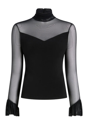 Cinq A Sept Lucy ruffled top - Black