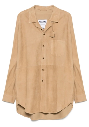 Moschino suede jacket - Neutrals