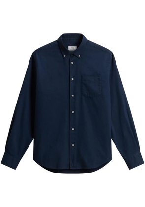 Woolrich flannel buttoned shirt - Blue