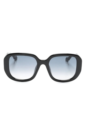Gucci Eyewear Interlocking-G oversize-frame sunglasses - Black