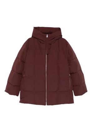 Jil Sander hooded-neck padded jacket - Red